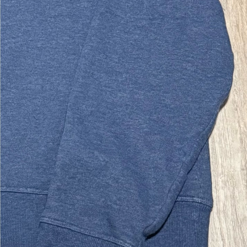 Calvin Klein Cropped Hoodie Blue Logo Size M - Picture 6 of 8